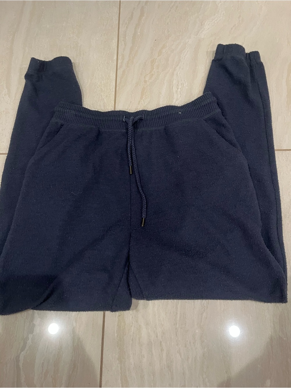 Cotton On Navy Blue Fleece Pajama Joggers